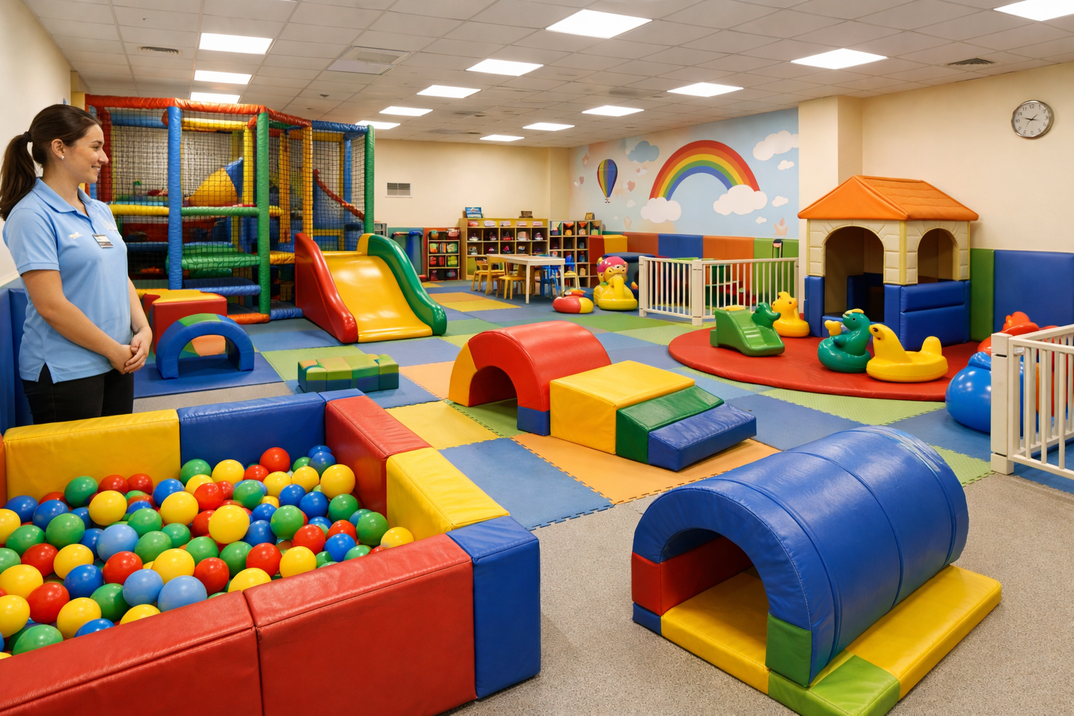 Çocuklar için güvenli oyun alanı düzeni