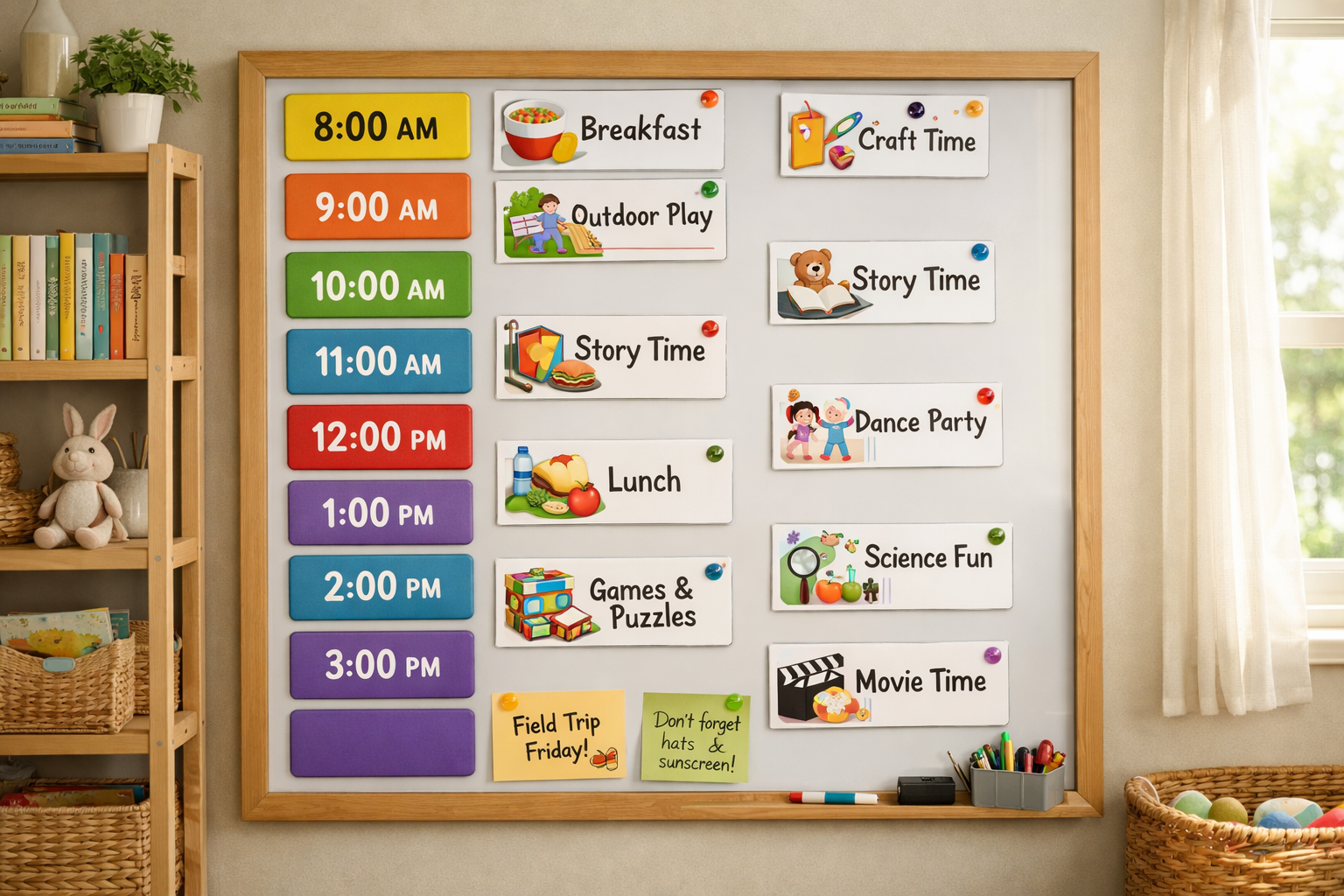 Etkinlik süresi için zaman planı tablosu
